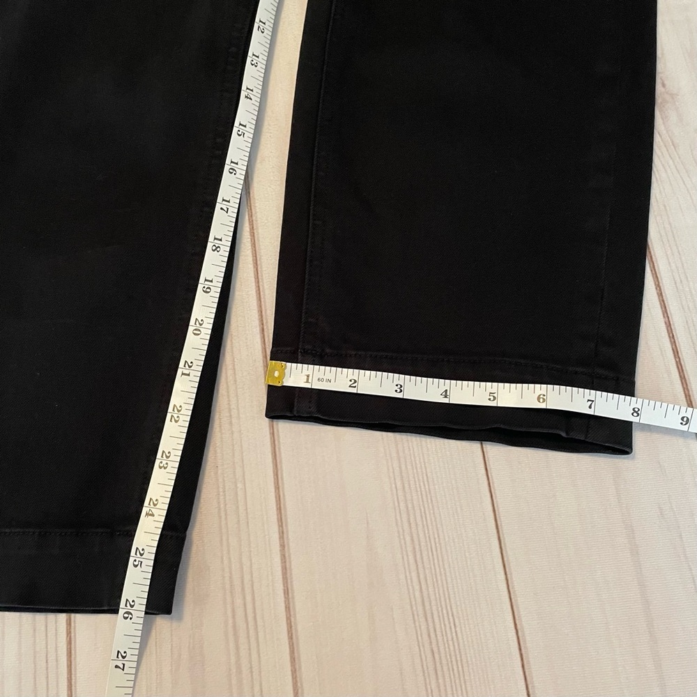 Everlane Cropped Straight Leg Pants Womens 2 Regular Black Corporate Preppy Chic - Picture 15 of 16